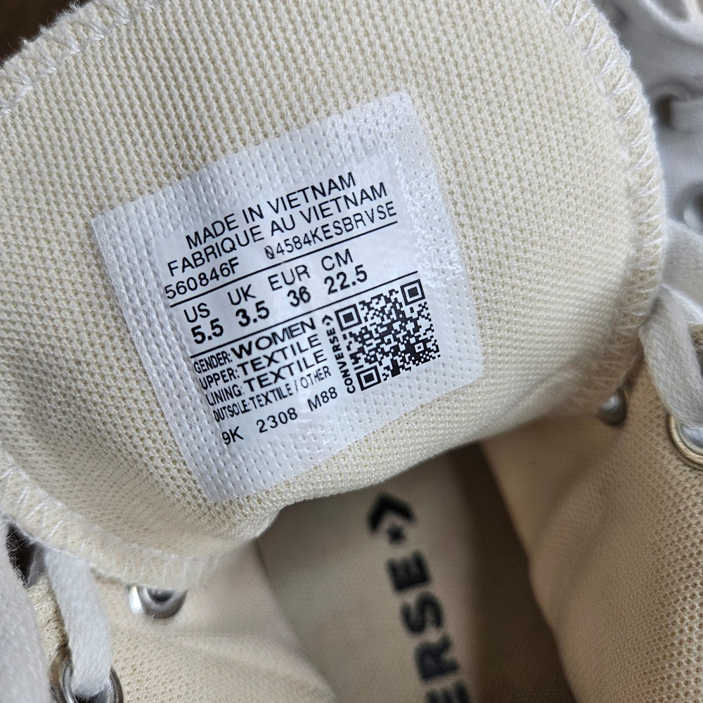 Converse Chuck Taylor All Star Lift Hi White Platform Sneaker 560846F Womens 5.5 - Picture 8 of 8